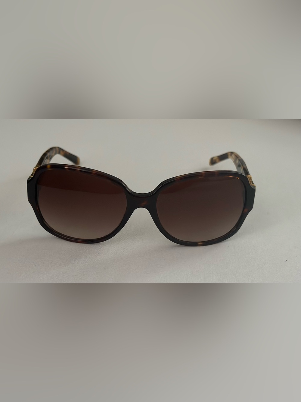 Tory Burch Tortoiseshell Sunglasses with Brown Gradient Lenses - Picture 2 of 7